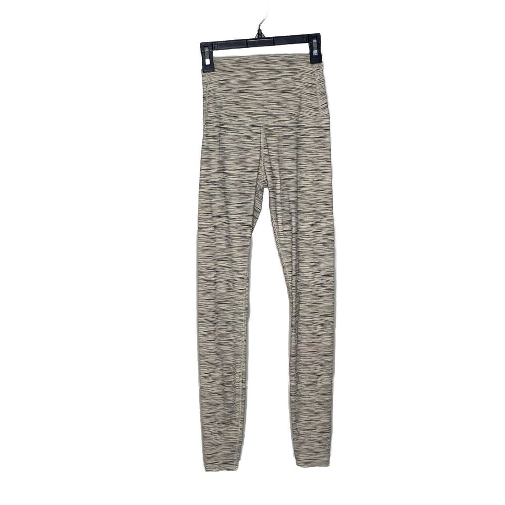 Tavi White Grey Gray Streaked High Waist Leggings Women Size XS Extra Small